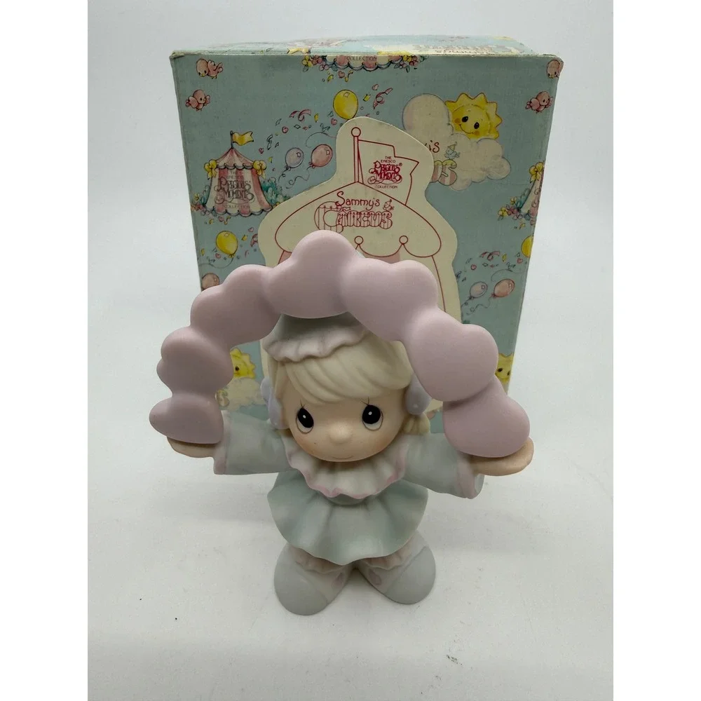 Precious Moments Katies Circus Figurine 1993 Enesco 529184 Juggling Hearts Box